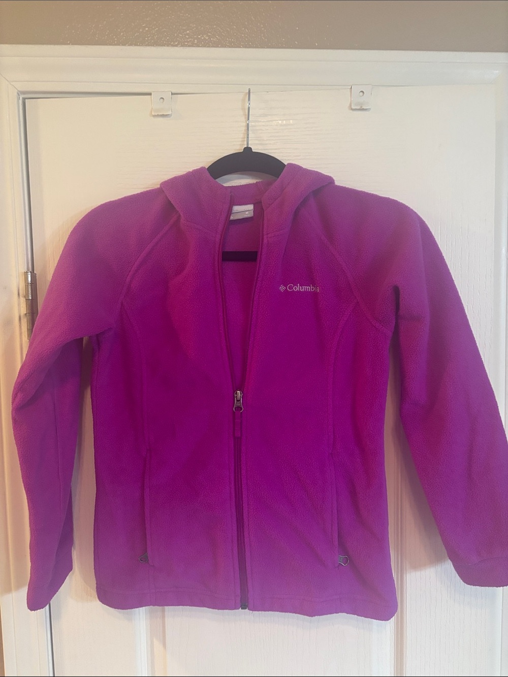 Columbia Kids Purple Hooded Fleece Jacket
